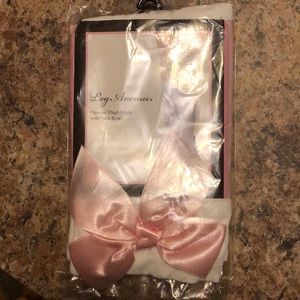 🎃Leg avenue opaque thigh highs w/ satin bow!🔮